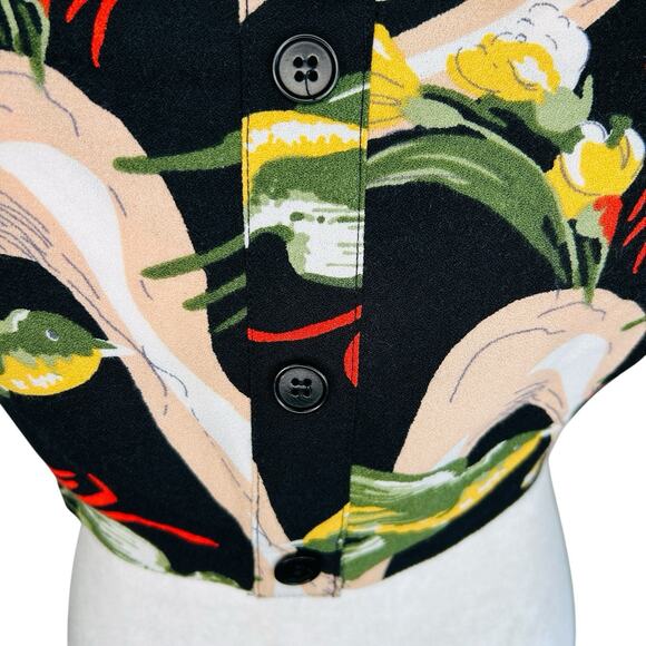 Reformation Grazia Cropped Tank Top Women 4 Floral Boho Resort Tropical Festival - Picture 3 of 10